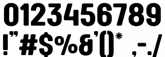 RETRODIK Font OTHER CHARS