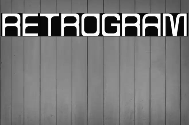 RETROGRAM Font examples