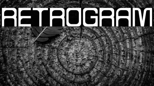 RETROGRAM Font examples