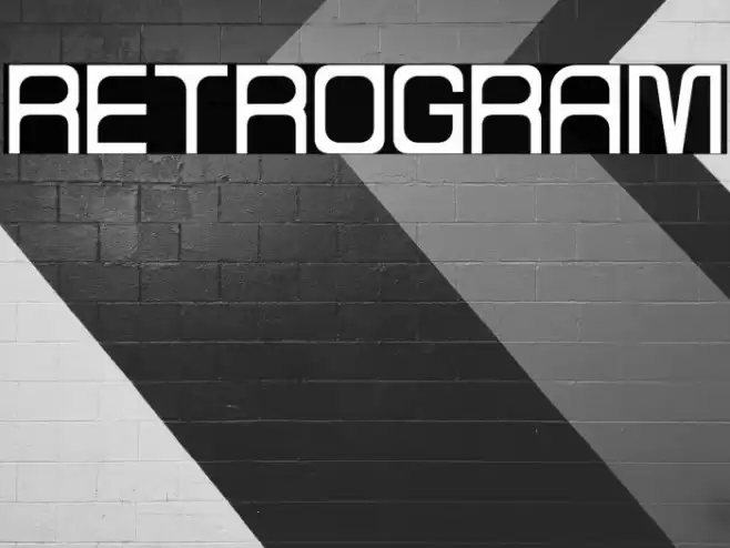 RETROGRAM Font examples