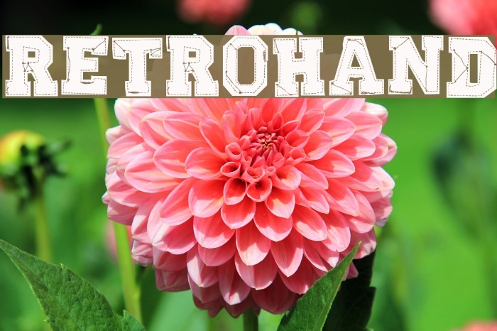 RETROHAND Font examples