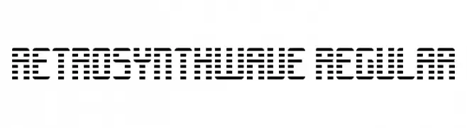 RETROSYNTHWAVE Regular  Frei Schriftart Herunterladen