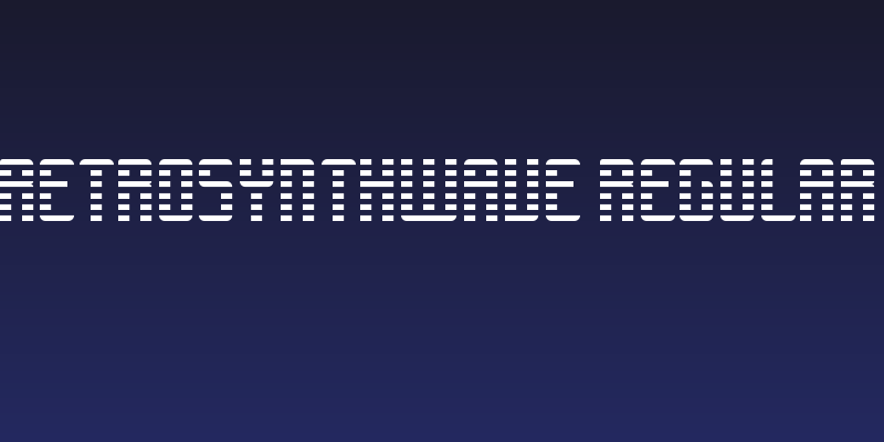 RETROSYNTHWAVE Regular Social Header