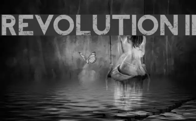 REVOLUTION II Font examples