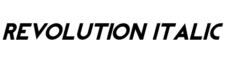 REVOLUTION Italic フォント