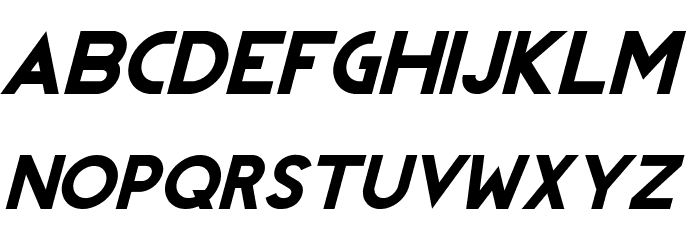 REVOLUTION Italic フォント 小文字