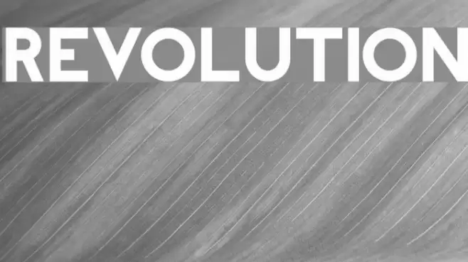 REVOLUTION Font examples