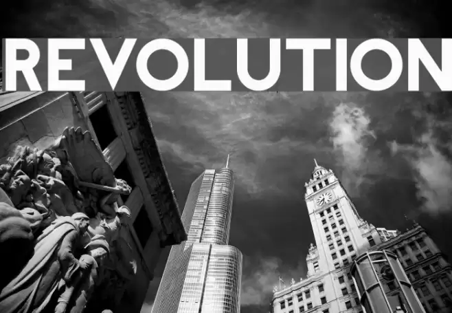 REVOLUTION Font examples