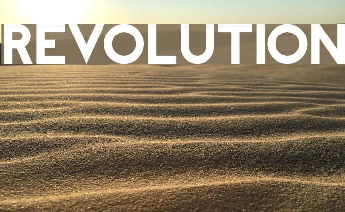 REVOLUTION Font examples