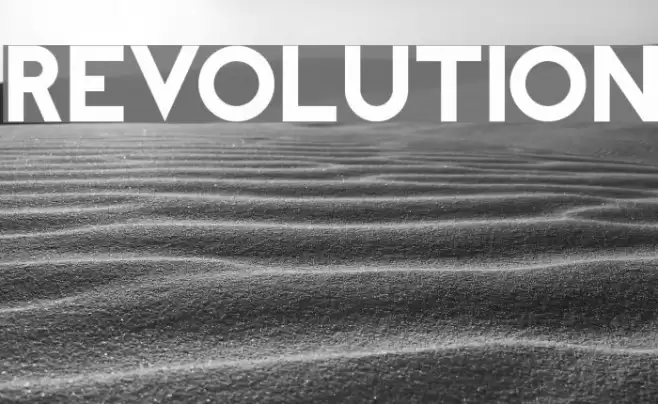 REVOLUTION Font examples