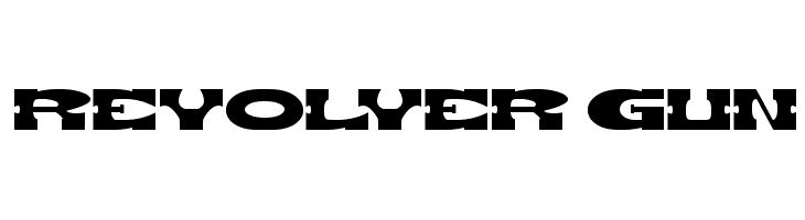 REVOLVER GUN  font caratteri gratis