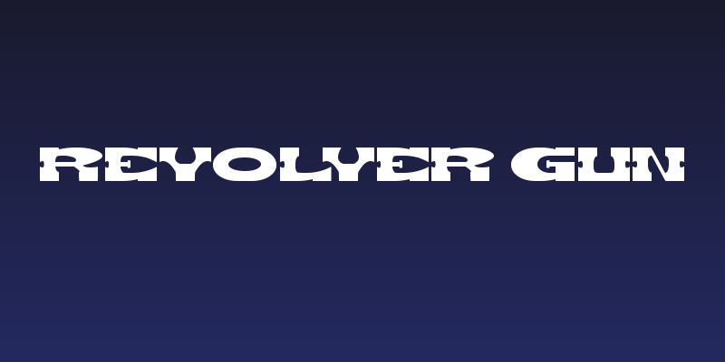 REVOLVER GUN Social Header