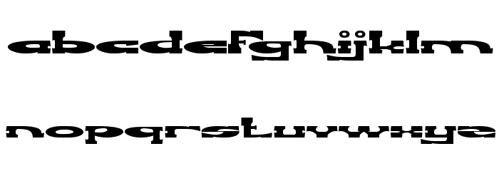 REVOLVER GUN Font LOWERCASE