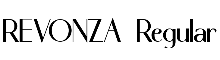 REVONZA Regular  免费字体下载