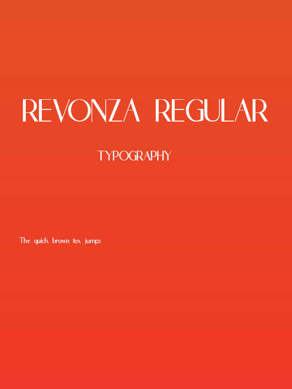 REVONZA Regular Poster