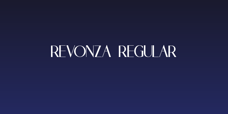 REVONZA Regular Social Header