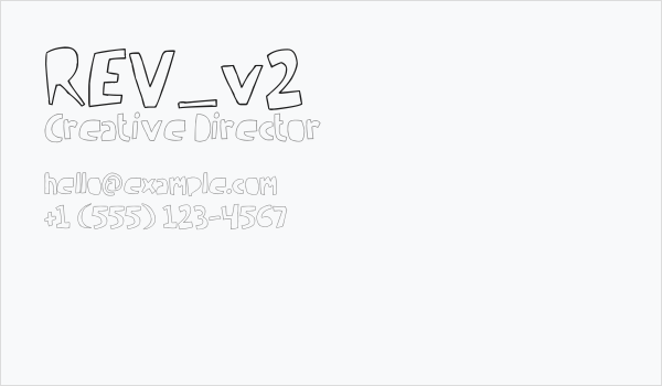 REV_v2 Business Card