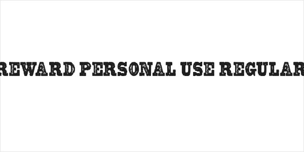 REWARD PERSONAL USE Regular Logo