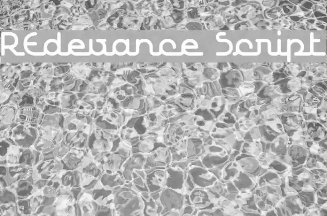 REdevance Script Font examples