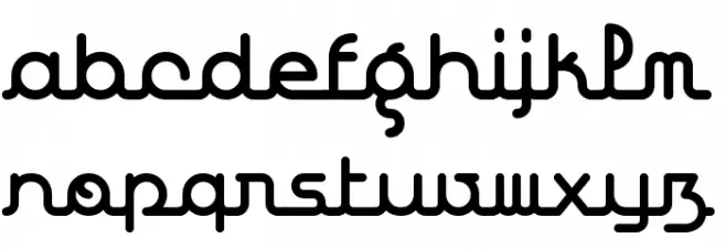 REdevance Script Font LOWERCASE