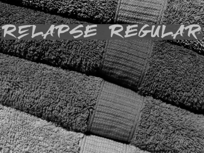 RElapse Regular Font examples