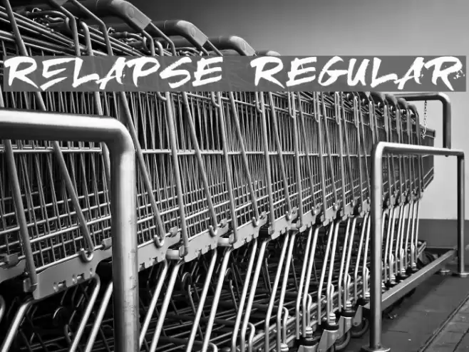 RElapse Regular Font examples