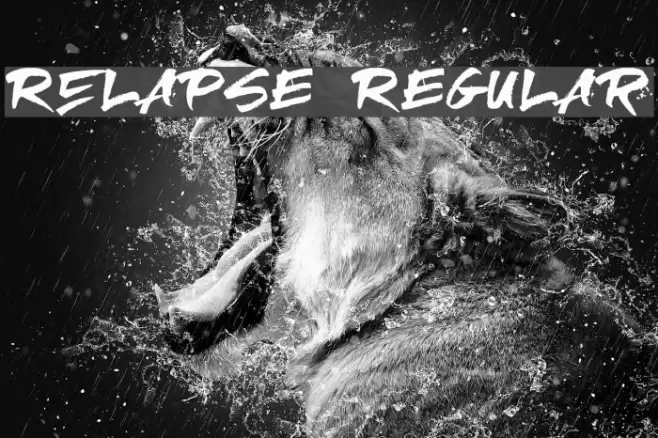 RElapse Regular Font examples