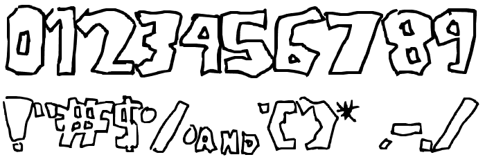 Re-Donk-U-Less Font OTHER CHARS