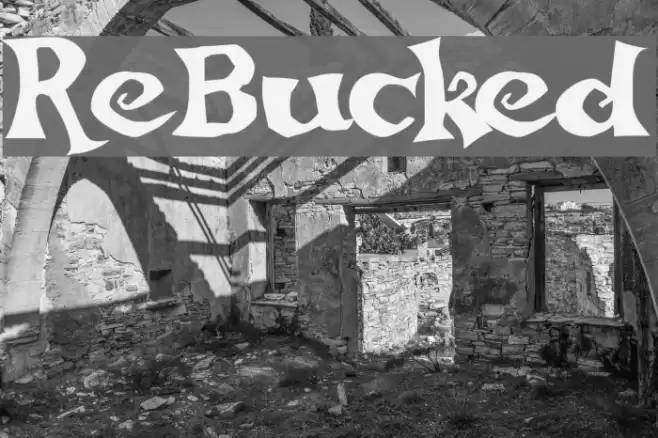ReBucked Font examples
