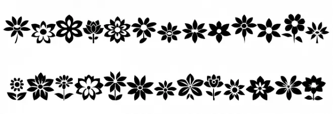 ReFlowers of South St Caratteri MAIUSCOLE