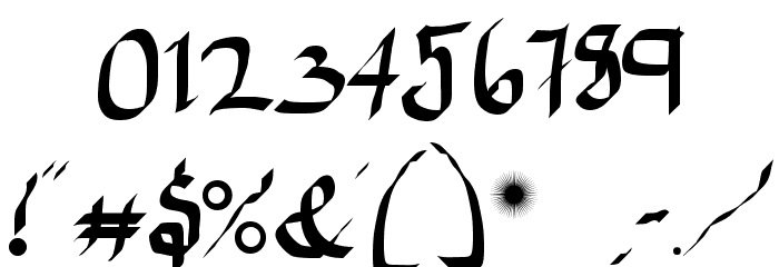 ReGifter Bold Font OTHER CHARS