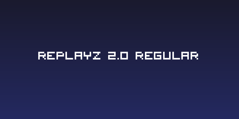 RePlayz 2.0 Regular Social Header