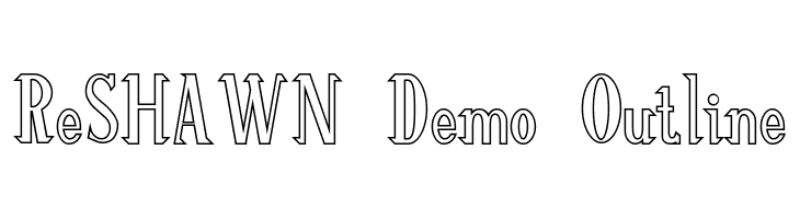 ReSHAWN Demo Outline  Fuentes Gratis Descargar