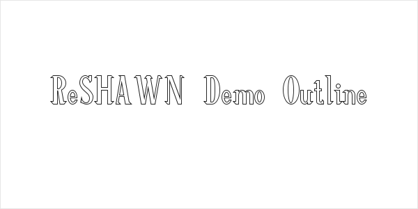 ReSHAWN Demo Outline Logo