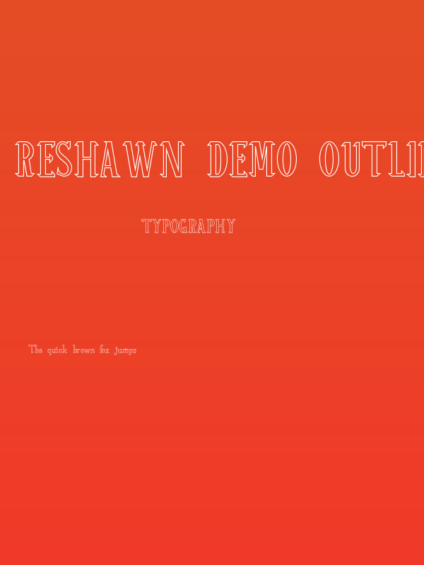 ReSHAWN Demo Outline Poster