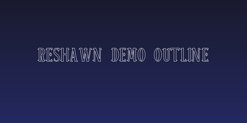 ReSHAWN Demo Outline Social Header