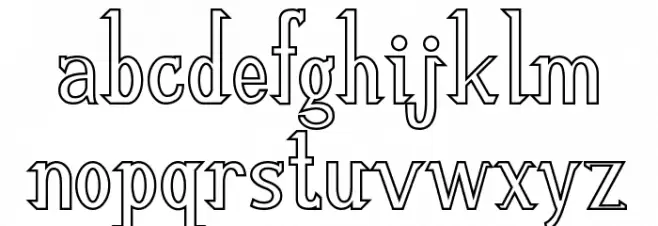 ReSHAWN Demo Outline Polices MINUSCULES