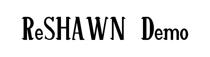 ReSHAWN Demo  नि: शुल्क फ़ॉन्ट्स डाउनलोड
