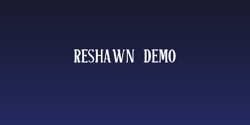 ReSHAWN Demo Social Header