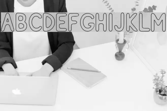 ReSiple BoldOutline Caratteri examples