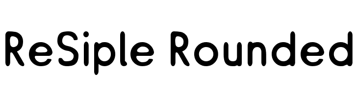 ReSiple Rounded Font
