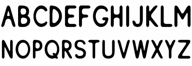 ReSiple Rounded Шрифта ВЕРХНИЙ