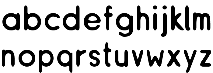 ReSiple Rounded Font LOWERCASE