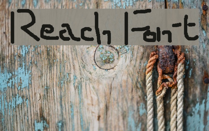 Reach Font examples