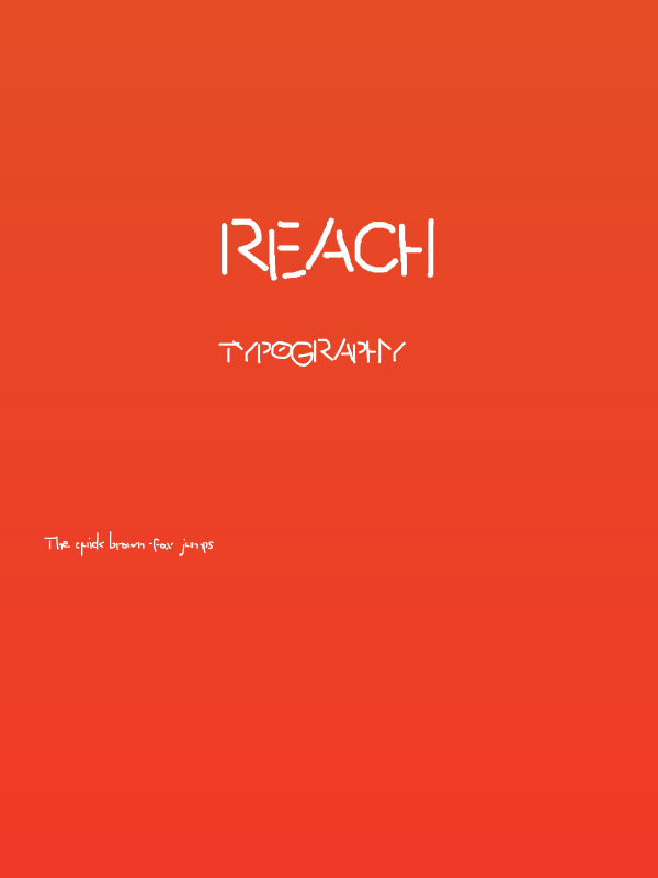 Reach Poster