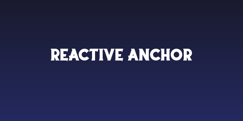 Reactive Anchor Social Header