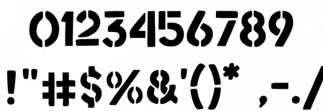 Reactive Font OTHER CHARS