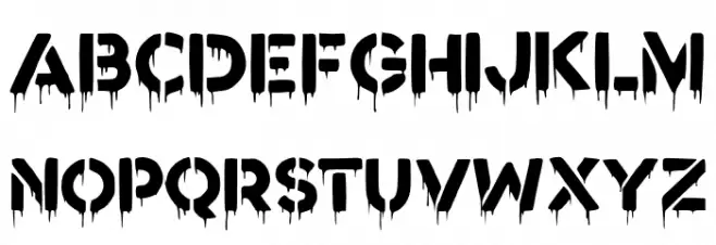 Reactive Шрифта ВЕРХНИЙ