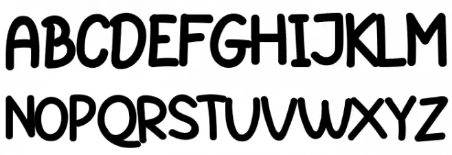 ReactivoFree フォント 大文字