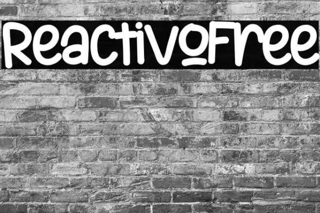 ReactivoFree Font examples